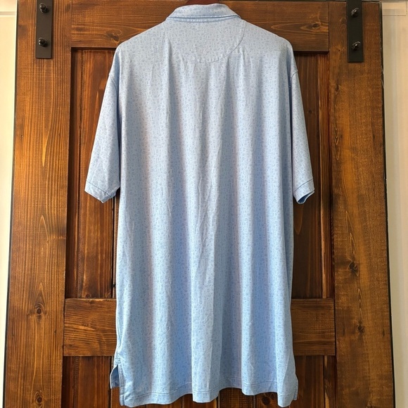 RARE Peter Millar Summer Comfort Polo Big Lebowski Golf Blue Size XL - Picture 4 of 7